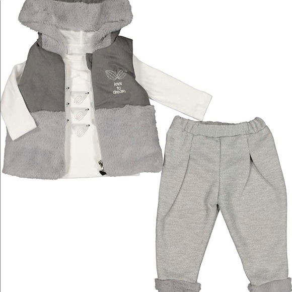 NEW with Tags Baby Clothing 3-Piece Cotton Set for Newborn Baby Girls and Boys - Picture 5 of 5